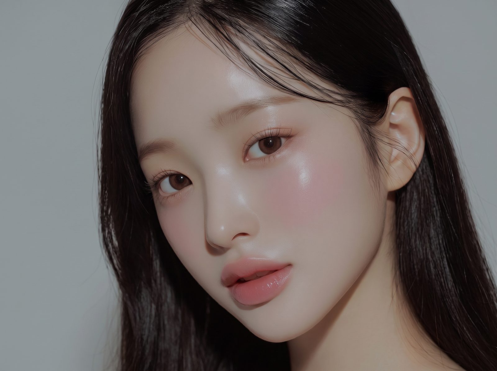 눈성형 안내 — 눈매가 드러난 여성 얼굴 클로즈업 컨셉 이미지